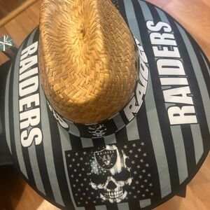 Raiders straw hat